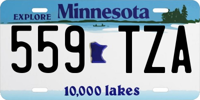 MN license plate 559TZA