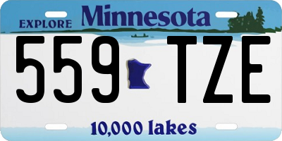 MN license plate 559TZE