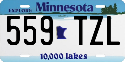 MN license plate 559TZL