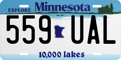 MN license plate 559UAL