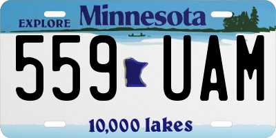 MN license plate 559UAM