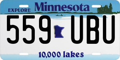 MN license plate 559UBU