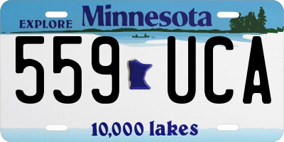 MN license plate 559UCA