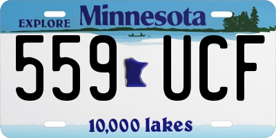 MN license plate 559UCF