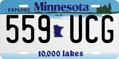 MN license plate 559UCG