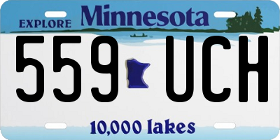 MN license plate 559UCH