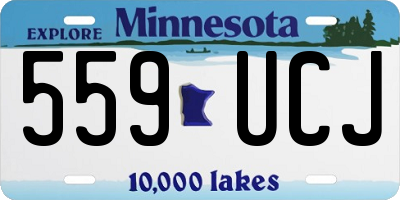 MN license plate 559UCJ