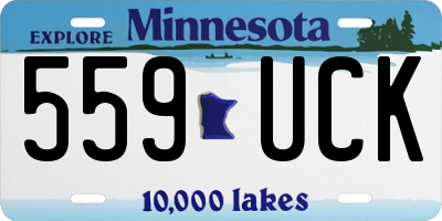 MN license plate 559UCK
