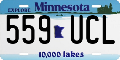 MN license plate 559UCL
