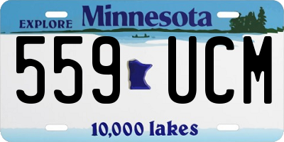 MN license plate 559UCM