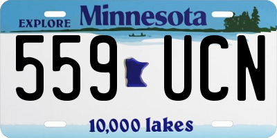 MN license plate 559UCN