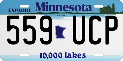 MN license plate 559UCP