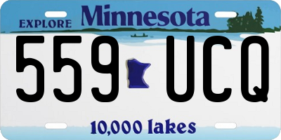 MN license plate 559UCQ