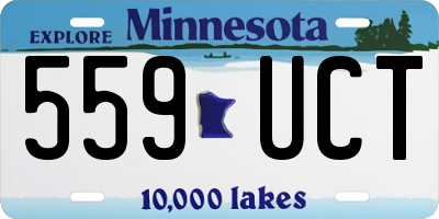 MN license plate 559UCT