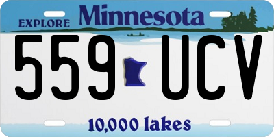 MN license plate 559UCV