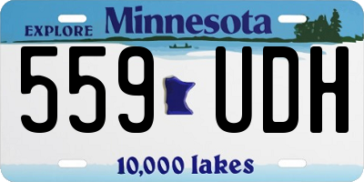 MN license plate 559UDH