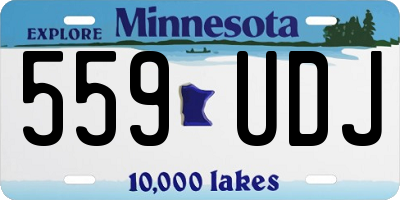 MN license plate 559UDJ