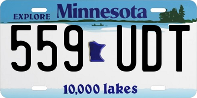 MN license plate 559UDT