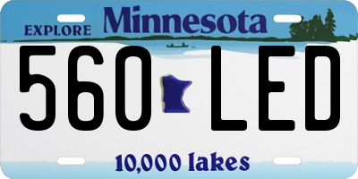 MN license plate 560LED
