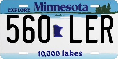 MN license plate 560LER