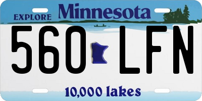 MN license plate 560LFN