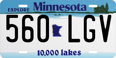MN license plate 560LGV