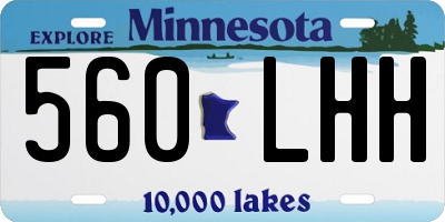 MN license plate 560LHH