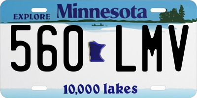MN license plate 560LMV