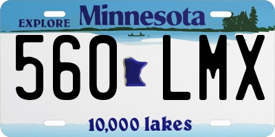 MN license plate 560LMX