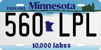MN license plate 560LPL