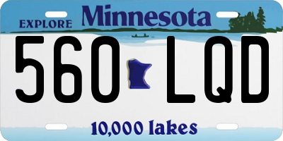 MN license plate 560LQD