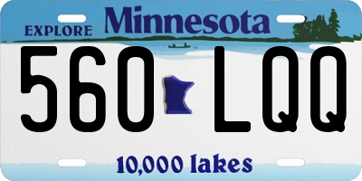 MN license plate 560LQQ
