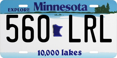 MN license plate 560LRL