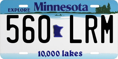 MN license plate 560LRM