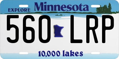 MN license plate 560LRP