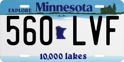 MN license plate 560LVF