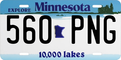 MN license plate 560PNG