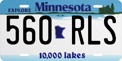 MN license plate 560RLS