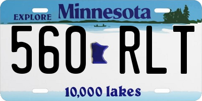 MN license plate 560RLT
