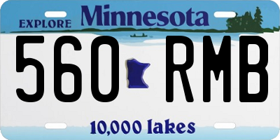 MN license plate 560RMB
