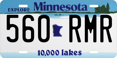 MN license plate 560RMR