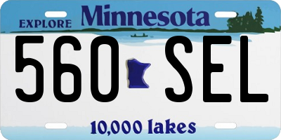 MN license plate 560SEL