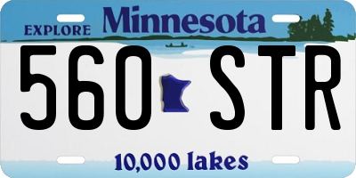 MN license plate 560STR