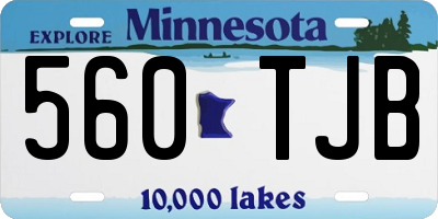 MN license plate 560TJB