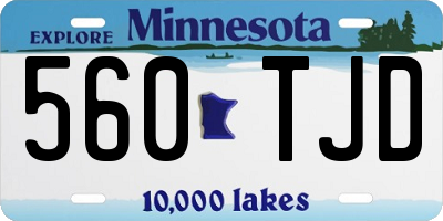 MN license plate 560TJD