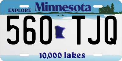 MN license plate 560TJQ
