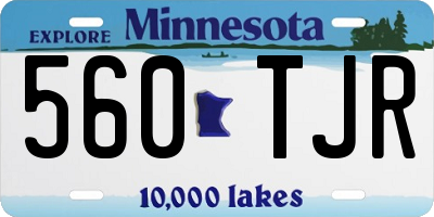 MN license plate 560TJR