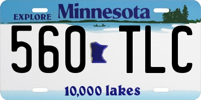 MN license plate 560TLC