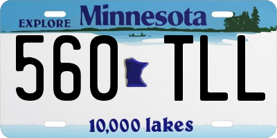 MN license plate 560TLL