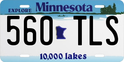MN license plate 560TLS